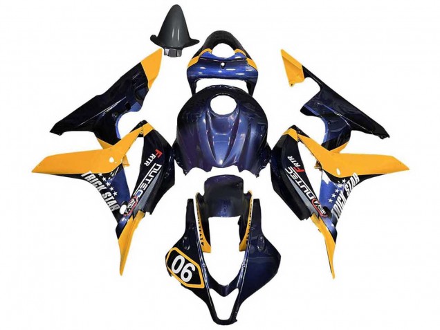 2007-2008 Honda CBR600RR Motorcycle Fairings - Orange Dark Blue Trick Star 06 Canada for Sale