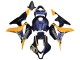 2007-2008 Honda CBR600RR Motorcycle Fairings - Orange Dark Blue Trick Star 06 Canada for Sale