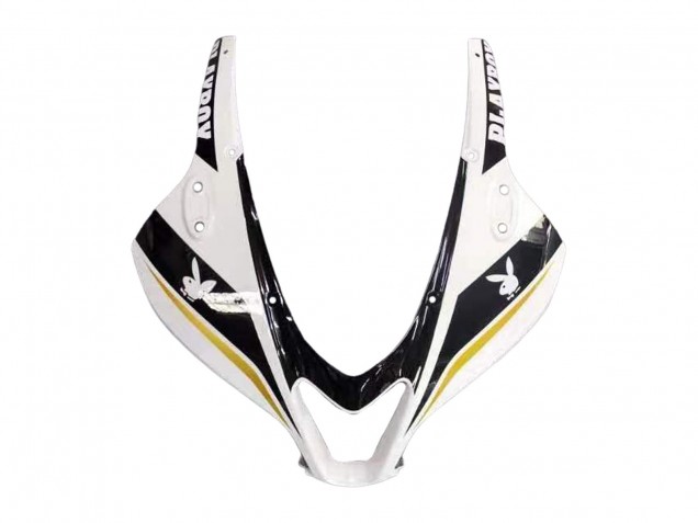 2007-2008 Honda CBR600RR Motorcycle Fairing - White Gold Glossy Black Playboy Canada for Sale