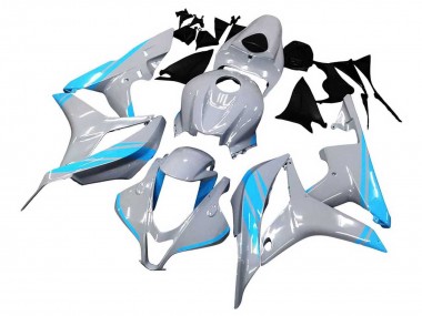 2007-2008 Honda CBR600RR Motorcycle Fairings - Glossy Grey Light Blue Canada for Sale