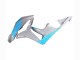 2007-2008 Honda CBR600RR Motorcycle Fairings - Glossy Grey Light Blue Canada for Sale