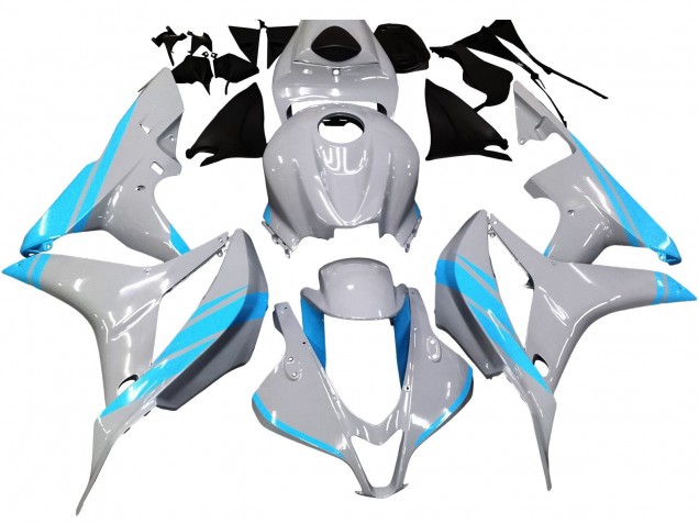 2007-2008 Honda CBR600RR Motorcycle Fairings - Glossy Grey Light Blue Canada for Sale