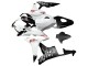 2007-2008 Honda CBR600RR Motorcycle Fairings - White Matte Black Red Repsol Canada for Sale