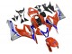 2007-2008 Honda CBR600RR Motorcycle Fairings - Silver Blue Red HRC Canada for Sale