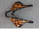 2007-2008 Honda CBR600RR Motorcycle Fairings - Glossy Black Orange Flame Canada for Sale