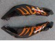 2007-2008 Honda CBR600RR Motorcycle Fairings - Glossy Black Orange Flame Canada for Sale