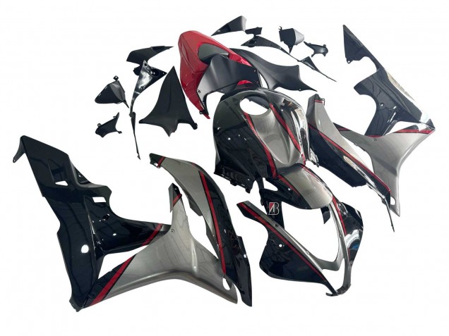 2007-2008 Honda CBR600RR Motorcycle Fairings - Silver Red Glossy Black Canada for Sale