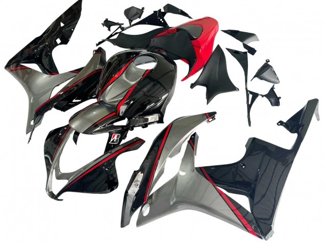2007-2008 Honda CBR600RR Motorcycle Fairings - Silver Red Glossy Black Canada for Sale