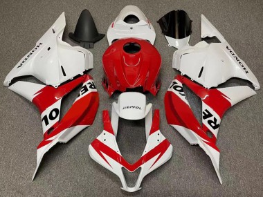2007-2008 Honda CBR600RR Motorcycle Fairings - White Red Repsol Canada for Sale