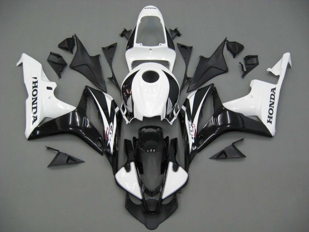 2007-2008 Honda CBR600RR Motorcycle Fairings - White Black Racing Canada for Sale
