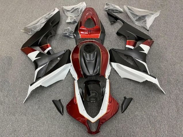 2007-2008 Honda CBR600RR Motorcycle Fairings - White Red Matte Black Canada for Sale