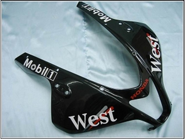 2007-2008 Honda CBR600RR Motorcycle Fairings - Glossy Black White West Canada for Sale