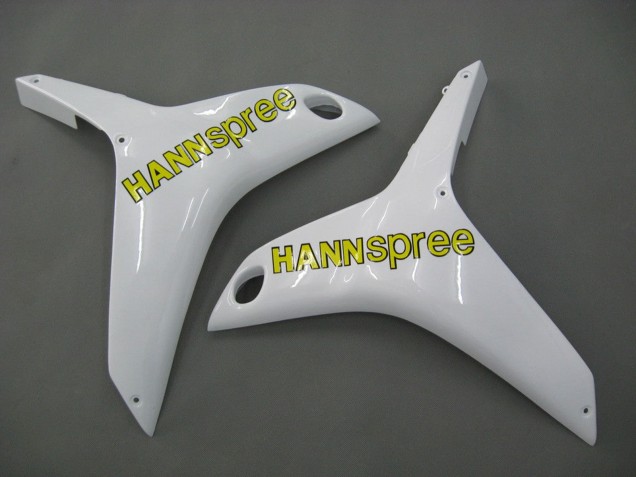 2007-2008 Honda CBR600RR Motorcycle Fairings - White Green Yellow Glossy Black Hannspree Canada for Sale