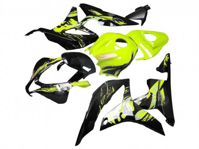 2007-2008 Honda CBR600RR Motorcycle Fairings - Yellow Glossy Black Canada for Sale