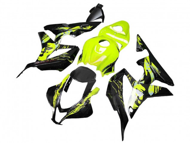 2007-2008 Honda CBR600RR Motorcycle Fairings - Yellow Glossy Black Canada for Sale