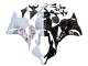2009-2012 Honda CBR600RR Motorcycle Fairings - White Cherry Blossom Glossy Black Canada for Sale