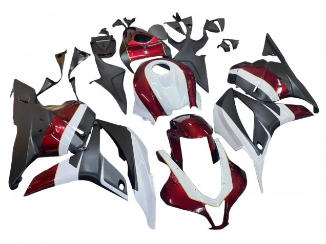 2009-2012 Honda CBR600RR Motorcycle Fairings - White Red Matte Black Canada for Sale