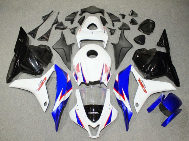 2009-2012 Honda CBR600RR Bike Fairings - White Blue Glossy Black Canada for Sale