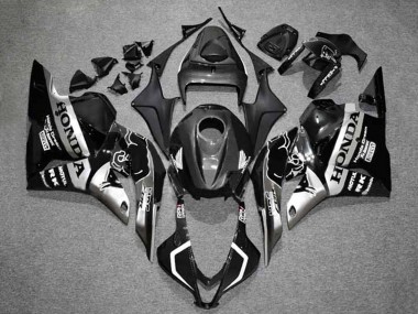 2009-2012 Honda CBR600RR Motorcycle Fairings - Silver Glossy Black HRC Canada for Sale