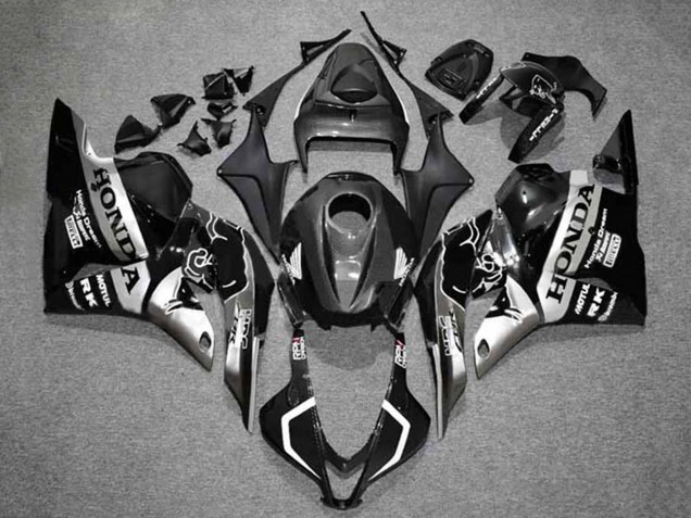 2009-2012 Honda CBR600RR Motorcycle Fairings - Silver Glossy Black HRC Canada for Sale