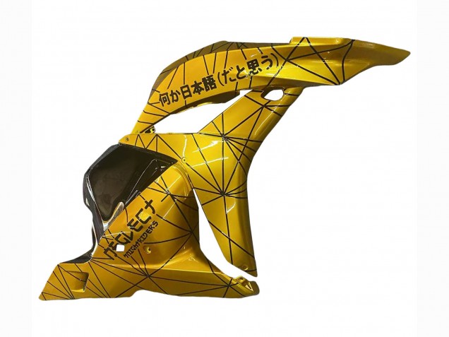 2009-2012 Honda CBR600RR Motorcycle Fairings - Gold Glossy Black Canada for Sale