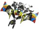 2009-2012 Honda CBR600RR Motorcycle Fairings - Black Multicolor MoviStar Canada for Sale