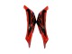 2009-2012 Honda CBR600RR Motorcycle Fairings - Red Glossy Black Matte Black Stripe Canada for Sale
