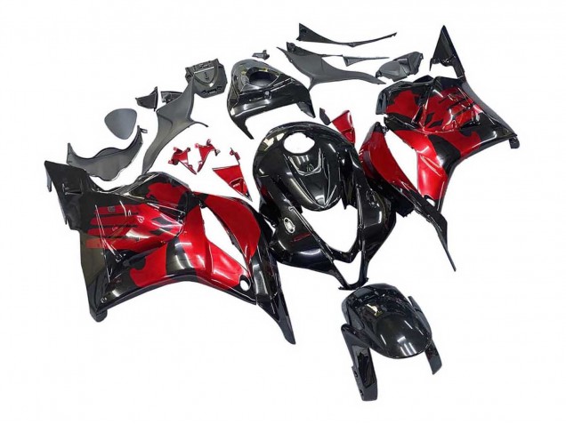 2009-2012 Honda CBR600RR Motorcycle Fairings - Red Glossy Black Canada for Sale