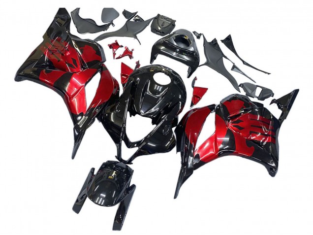 2009-2012 Honda CBR600RR Motorcycle Fairings - Red Glossy Black Canada for Sale
