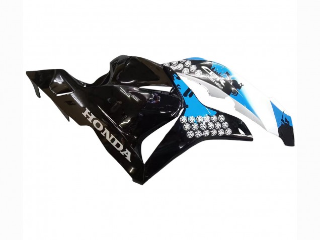 2009-2012 Honda CBR600RR Motorcycle Fairings Kit - White Blue Glossy Black Canada for Sale