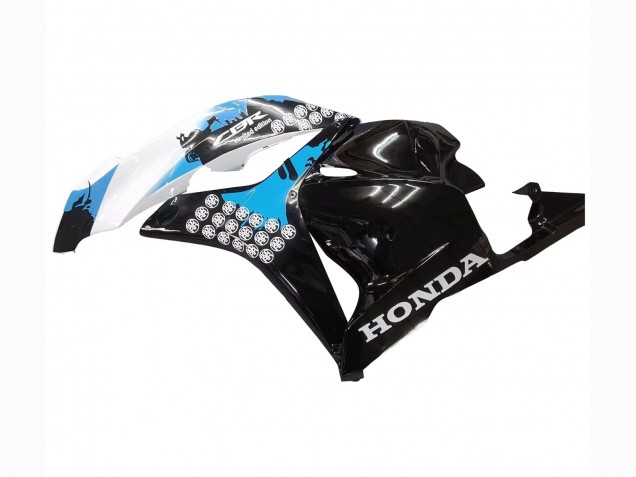 2009-2012 Honda CBR600RR Motorcycle Fairings Kit - White Blue Glossy Black Canada for Sale