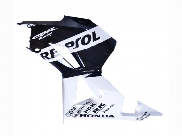 2013-2023 Honda CBR600RR Motorcycle Fairings - White Glossy Black Repsol Canada for Sale