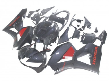 2013-2023 Honda CBR600RR Motorcycle Fairings - Black Carbon Fiber Red Canada for Sale