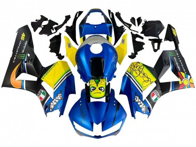 2013-2023 Honda CBR600RR Motorcycle Fairings - Blue Yellow Matte Black Green Monster Shark Canada for Sale