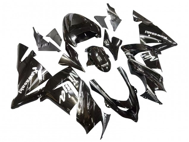 2004-2005 Kawasaki ZX10R Motorcycle Fairings - Glossy Black Ninja Canada for Sale