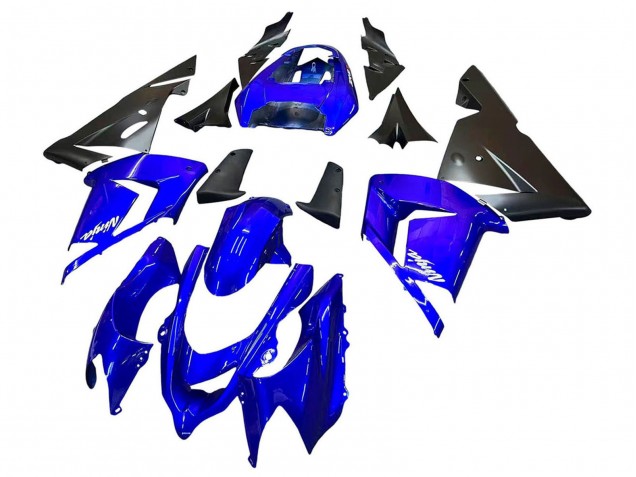 2004-2005 Kawasaki ZX10R Motorcycle Fairings - Blue Black Ninja Canada for Sale