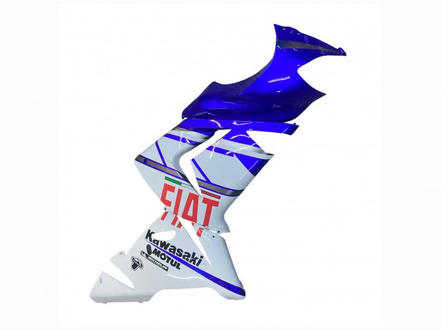 2004-2005 Kawasaki ZX10R Motorcycle Fairings - Glossy Blue White Fiat Motul Canada for Sale