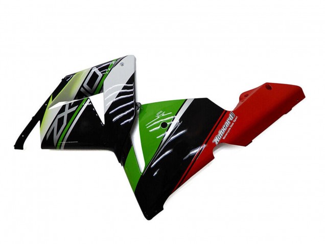 2004-2005 Kawasaki ZX10R Motorcycle Fairings - White Black Green Elf Canada for Sale