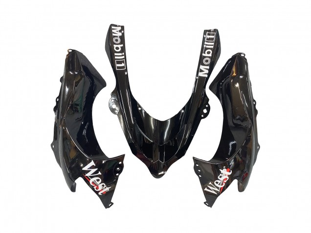 2004-2005 Kawasaki ZX10R Motorcycle Fairings - White Black West Ninja Canada for Sale