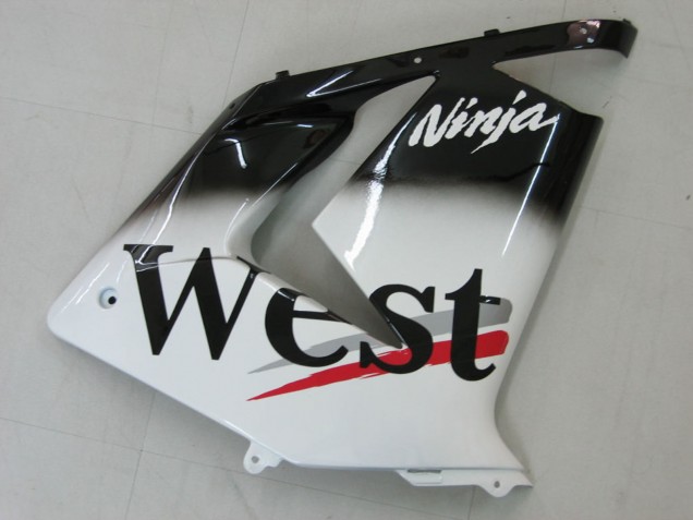 2004-2005 Kawasaki ZX10R Motorcycle Fairings - White Black West Ninja Canada for Sale