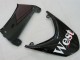 2004-2005 Kawasaki ZX10R Motorcycle Fairings - White Black West Ninja Canada for Sale