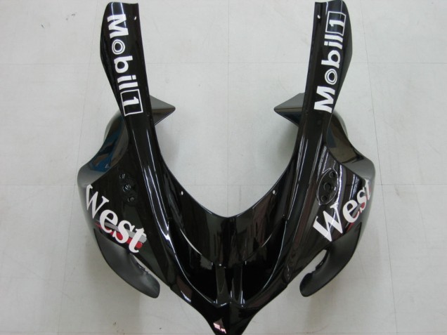 2004-2005 Kawasaki ZX10R Motorcycle Fairings - White Black West Ninja Canada for Sale