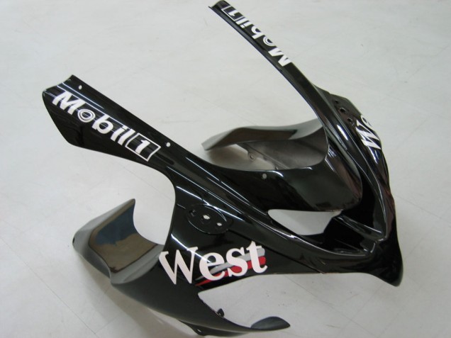 2004-2005 Kawasaki ZX10R Motorcycle Fairings - White Black West Ninja Canada for Sale