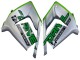 2004-2005 Kawasaki ZX10R Motorcycle Fairings - Green Silver Black 69 Canada for Sale