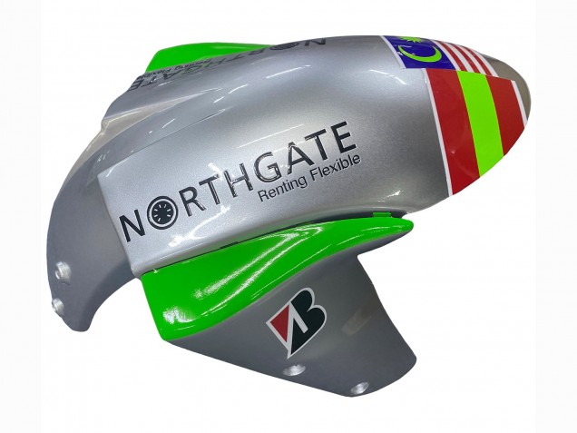 2004-2005 Kawasaki ZX10R Motorcycle Fairings - Green Silver Black 69 Canada for Sale