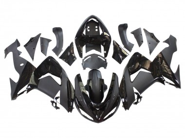2006-2007 Kawasaki ZX10R Motorcycle Fairings - Matte Black Glossy Black Canada for Sale
