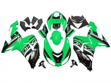 2006-2007 Kawasaki ZX10R Motorcycle Fairing Kits - Green White Black Canada for Sale