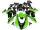 2006-2007 Kawasaki ZX10R Motorcycle Fairings - Green Black Elf Touch4 3M Canada for Sale