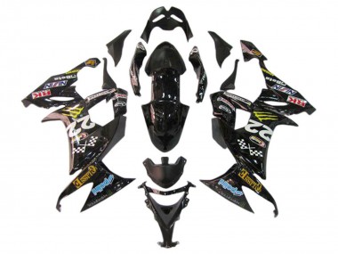 2006-2007 Kawasaki ZX10R Motorcycle Fairings - Glossy Black Red Blue Yellow Monster Canada for Sale