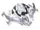2006-2007 Kawasaki ZX10R Motorcycle Fairings - Silver Black Ninja Canada for Sale